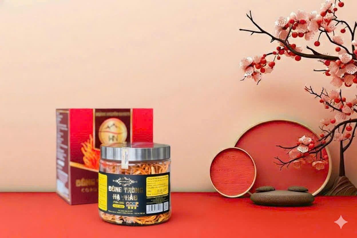 Đông Trùng Hạ Thảo Nấm Khô Đà Lạt 30gram - Yến Sào Plaza